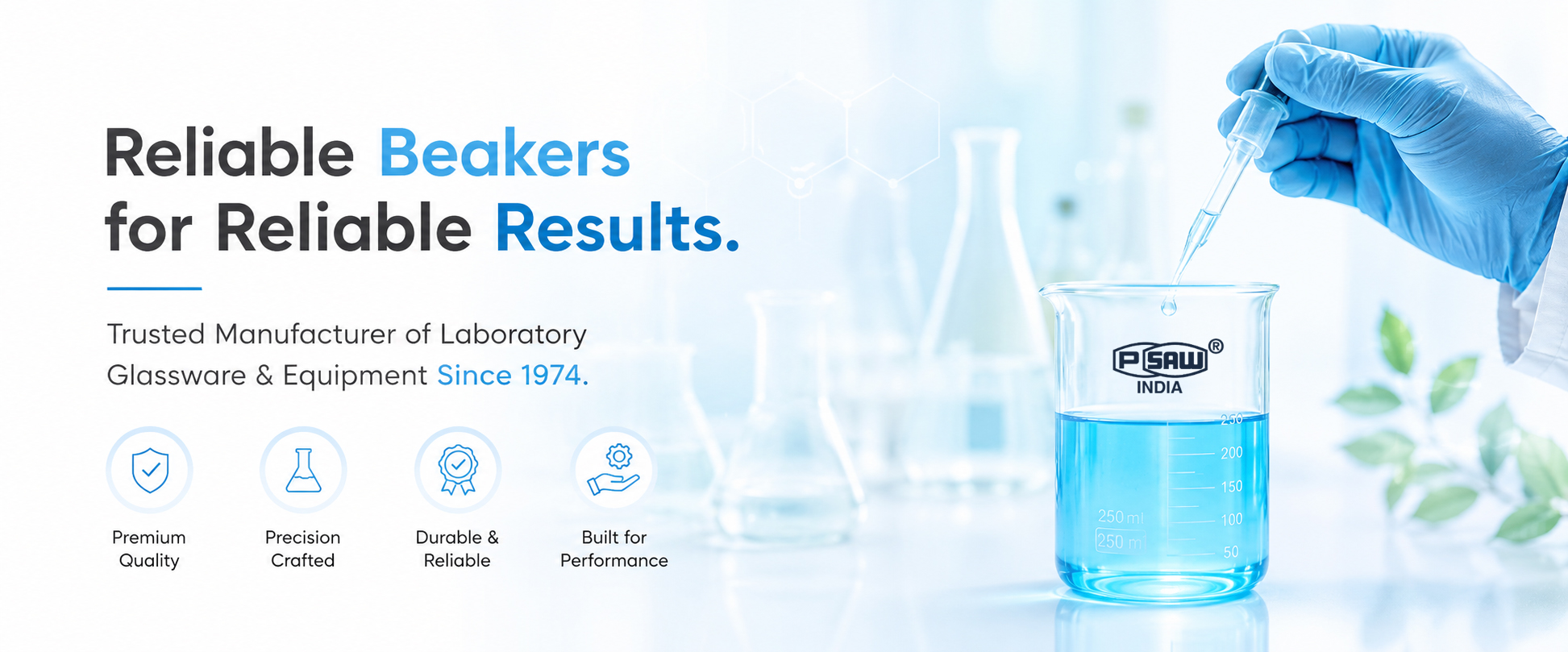 High Quality Laboratory Glassware and Scientific Equipment by Psaw India